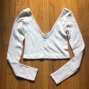 Urban outfitters long sleeve crop